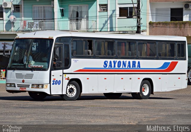 Sayonara - Auto Viação Monte Alverne 200 na cidade de Santa Cruz do Sul, Rio Grande do Sul, Brasil, por Matheus Etges. Número da foto: #3812185.