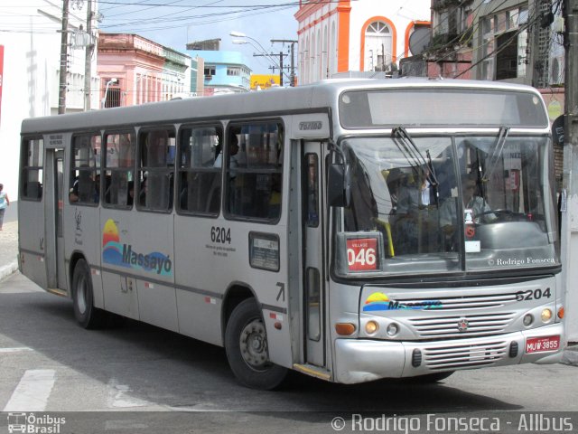 Empresa Auto Viação Massayó 6204 na cidade de Maceió, Alagoas, Brasil, por Rodrigo Fonseca. Número da foto: #3811724.