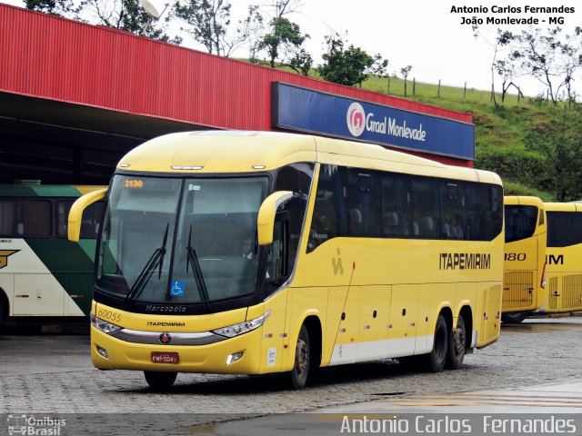 Viação Itapemirim 60055 na cidade de João Monlevade, Minas Gerais, Brasil, por Antonio Carlos Fernandes. ID da foto: 3831936.