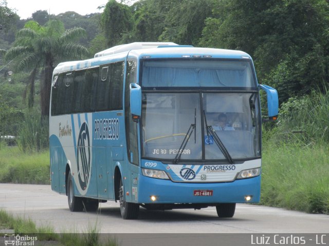 Auto Viação Progresso 6199 na cidade de Recife, Pernambuco, Brasil, por Luiz Carlos de Santana. ID da foto: 3834323.