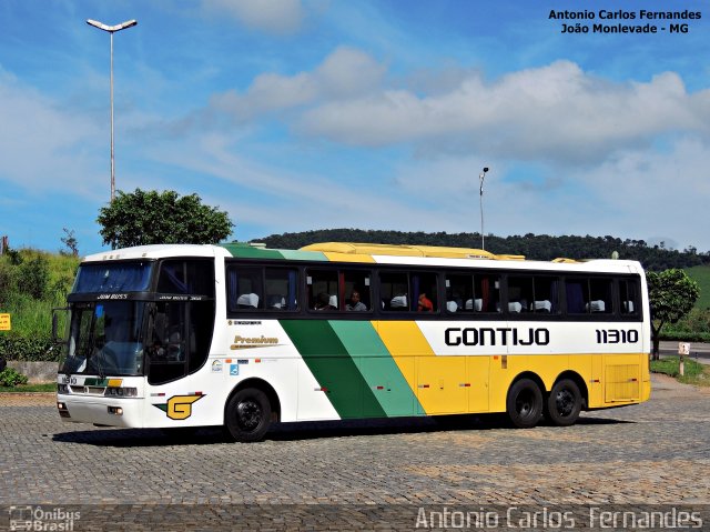 Empresa Gontijo de Transportes 11310 na cidade de João Monlevade, Minas Gerais, Brasil, por Antonio Carlos Fernandes. ID da foto: 3833379.