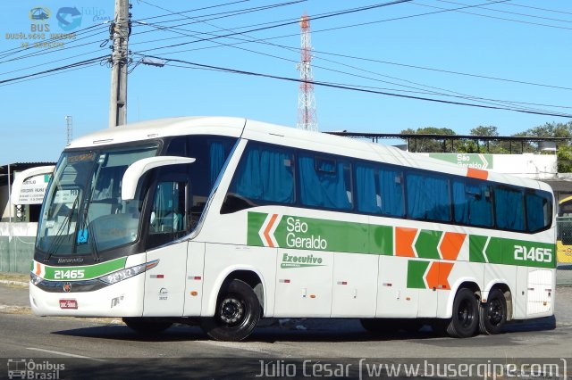 Cia. São Geraldo de Viação 21465 na cidade de Aracaju, Sergipe, Brasil, por Julio Cesar  Barbosa Martins. ID da foto: 3834531.