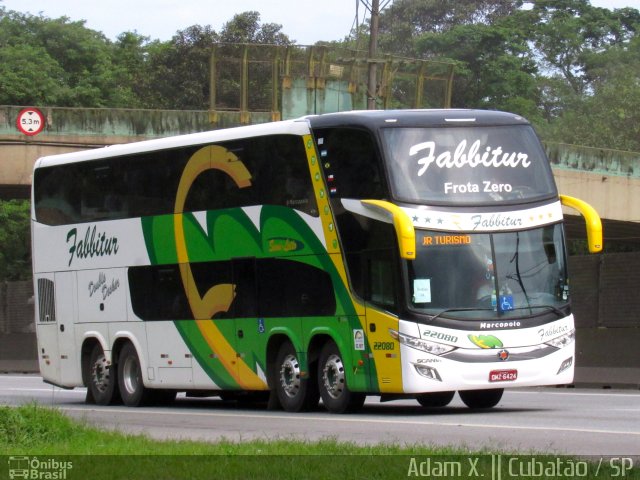 Fabbitur Transporte e Turismo 22080 na cidade de Cubatão, São Paulo, Brasil, por Adam Xavier Rodrigues Lima. Número da foto: #3833725.