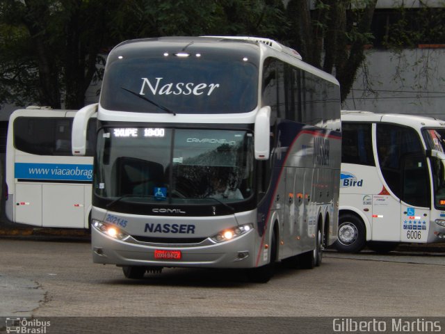 Viação Nasser 202145 na cidade de São Paulo, São Paulo, Brasil, por Gilberto Martins. ID da foto: 3835032.