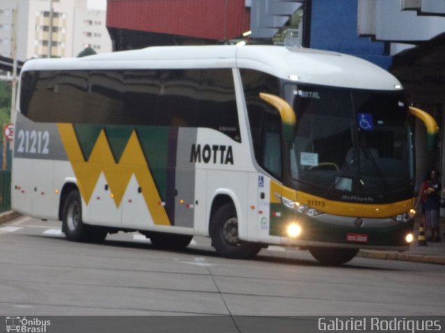 Viação Motta 21212 na cidade de São José do Rio Preto, São Paulo, Brasil, por Gabriel Rodrigues. ID da foto: 3835593.