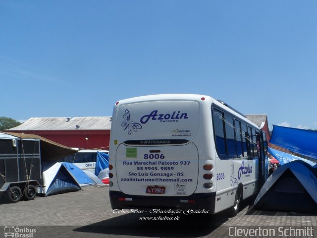 Azolin Turismo 8006 na cidade de Santa Cruz do Sul, Rio Grande do Sul, Brasil, por Cleverton Schmitt. Número da foto: #3838623.