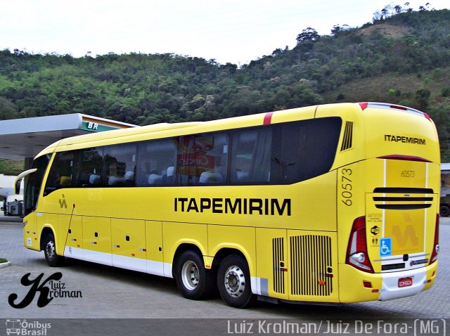 Viação Itapemirim 60573 na cidade de Juiz de Fora, Minas Gerais, Brasil, por Luiz Krolman. ID da foto: 3838978.