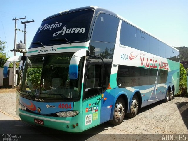 Viação Áurea 4004 na cidade de Erechim, Rio Grande do Sul, Brasil, por Alexandre Rodrigo. ID da foto: 3839366.