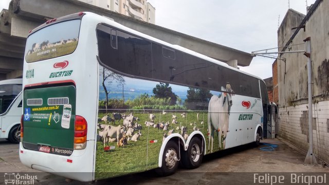 Eucatur - Empresa União Cascavel de Transportes e Turismo 4114 na cidade de Florianópolis, Santa Catarina, Brasil, por Felipe  Brignol. Número da foto: #3838885.