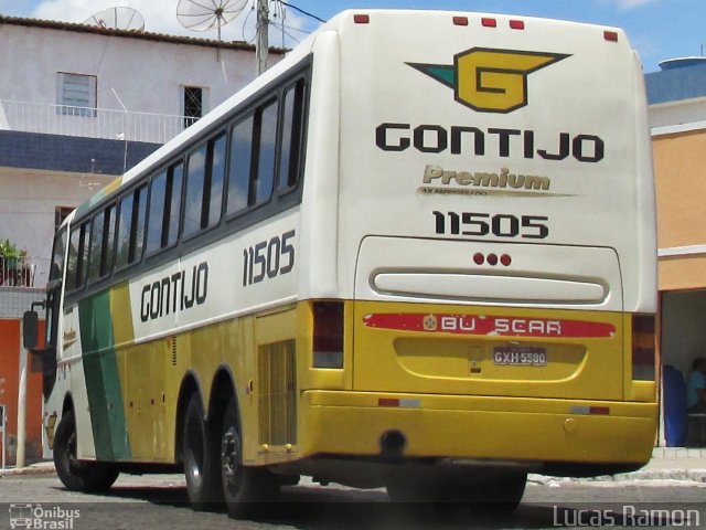 Empresa Gontijo de Transportes 11505 na cidade de Serra Talhada, Pernambuco, Brasil, por Lucas Ramon. ID da foto: 3838016.