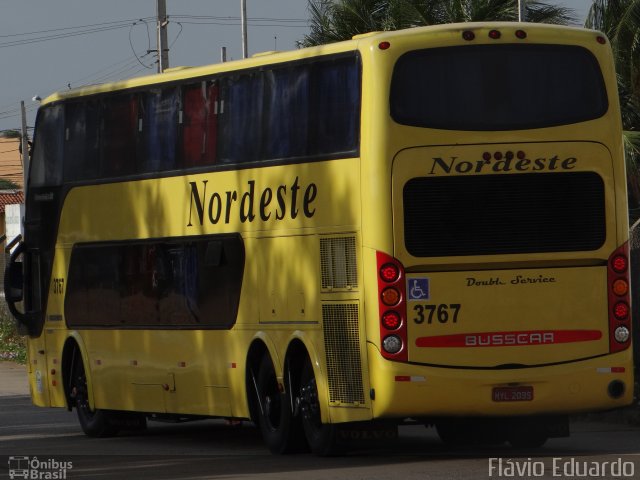 Viação Nordeste 3767 na cidade de Natal, Rio Grande do Norte, Brasil, por Flávio Eduardo. Número da foto: #3837507.
