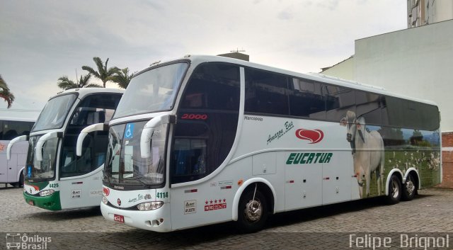 Eucatur - Empresa União Cascavel de Transportes e Turismo 4114 na cidade de Florianópolis, Santa Catarina, Brasil, por Felipe  Brignol. Número da foto: #3838897.