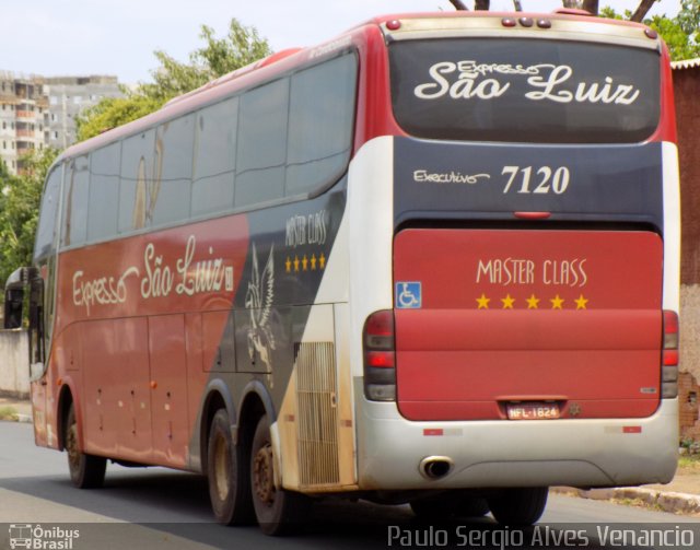 Expresso São Luiz 7120 na cidade de Cuiabá, Mato Grosso, Brasil, por Paulo Sergio Alves Venancio. Número da foto: #3838869.
