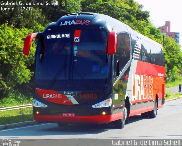 Lirabus 14083 na cidade de Jundiaí, São Paulo, Brasil, por Gabriel Giacomin de Lima. Número da foto: #3837642.