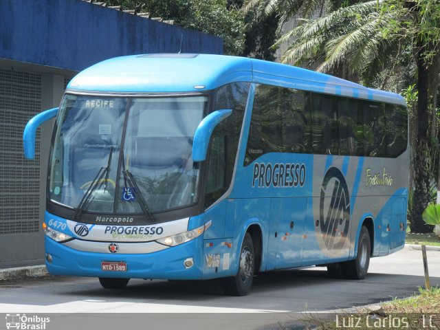 Auto Viação Progresso 6470 na cidade de Recife, Pernambuco, Brasil, por Luiz Carlos de Santana. Número da foto: #3840391.
