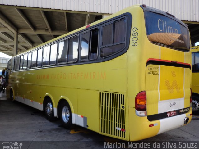 Viação Itapemirim 8089 na cidade de Rio de Janeiro, Rio de Janeiro, Brasil, por Marlon Mendes da Silva Souza. ID da foto: 3839584.