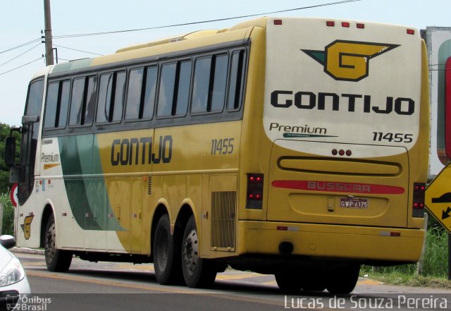 Empresa Gontijo de Transportes 11455 na cidade de Campos dos Goytacazes, Rio de Janeiro, Brasil, por Lucas de Souza Pereira. ID da foto: 3840778.