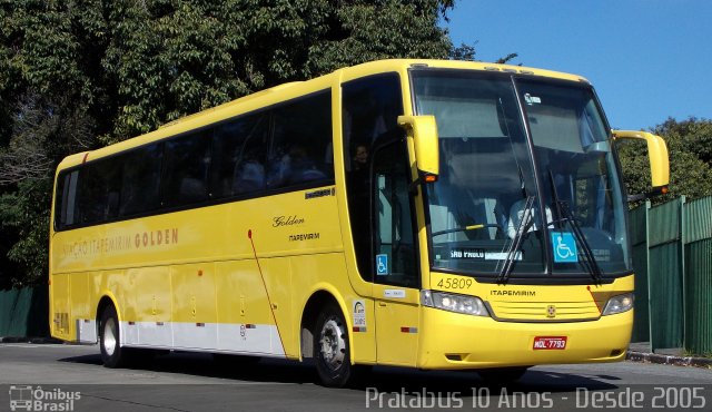 Viação Itapemirim 45809 na cidade de São Paulo, São Paulo, Brasil, por Cristiano Soares da Silva. ID da foto: 3840736.