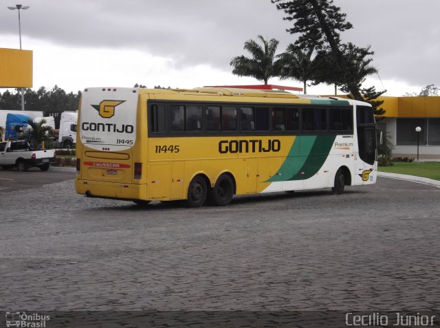 Empresa Gontijo de Transportes 11445 na cidade de Feira de Santana, Bahia, Brasil, por Cecílio Júnior. ID da foto: 3841478.