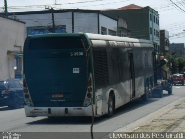 Via Sul Transportes Urbanos 5 3906 na cidade de São Paulo, São Paulo, Brasil, por Cleverson dos Reis Giraldi. ID da foto: 3841023.