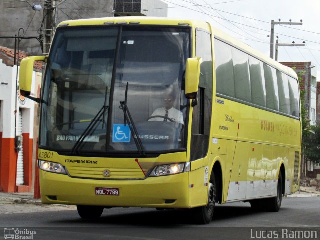 Viação Itapemirim 45801 na cidade de Serra Talhada, Pernambuco, Brasil, por Lucas Ramon. Número da foto: #3840969.