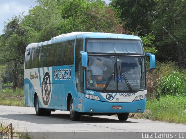 Auto Viação Progresso 6069 na cidade de Recife, Pernambuco, Brasil, por Luiz Carlos de Santana. ID da foto: 3841295.