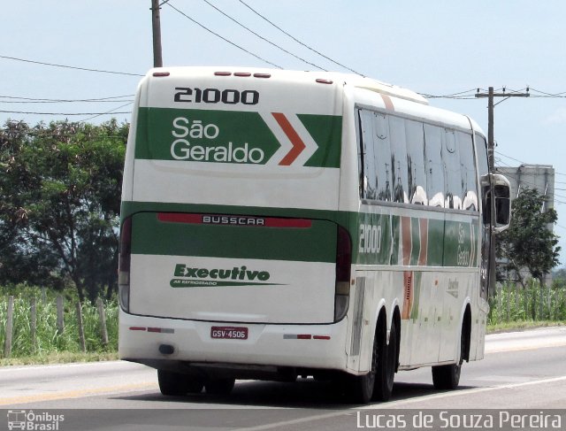 Cia. São Geraldo de Viação 21000 na cidade de Campos dos Goytacazes, Rio de Janeiro, Brasil, por Lucas de Souza Pereira. Número da foto: #3840784.