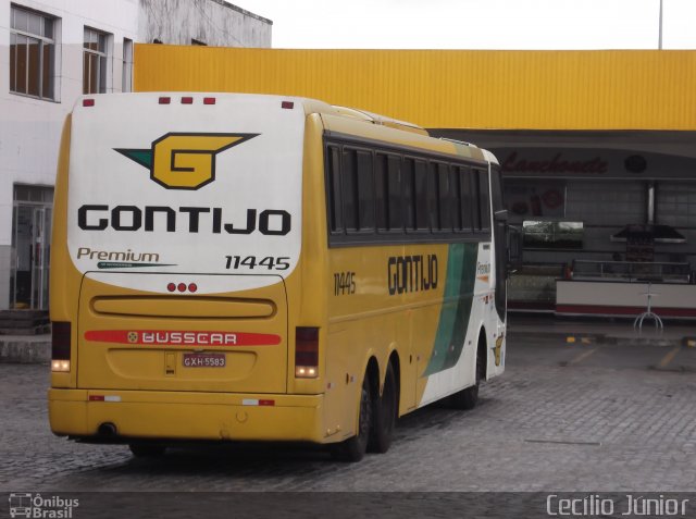 Empresa Gontijo de Transportes 11445 na cidade de Feira de Santana, Bahia, Brasil, por Cecílio Júnior. ID da foto: 3841476.