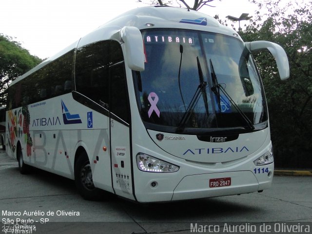 Viação Atibaia São Paulo 1114 na cidade de São Paulo, São Paulo, Brasil, por Marco Aurélio de Oliveira. Número da foto: #3841801.