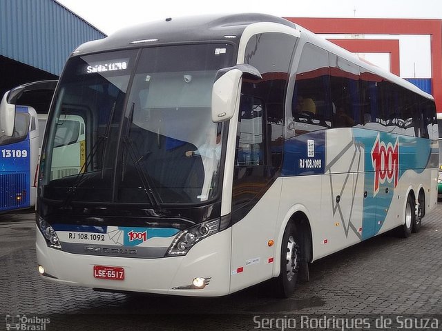 Auto Viação 1001 RJ 108.1092 na cidade de Resende, Rio de Janeiro, Brasil, por Sergio Rodrigues de Souza. ID da foto: 3842838.