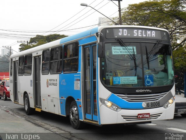Cooper Líder > A2 Transportes 6 8006 na cidade de São Paulo, São Paulo, Brasil, por Ivan da Silva Lopes. Número da foto: #3843375.