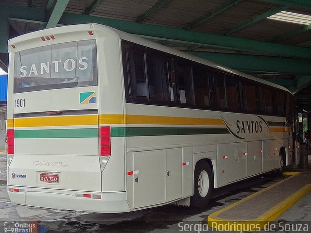 Viação Santos 1901 na cidade de Resende, Rio de Janeiro, Brasil, por Sergio Rodrigues de Souza. Número da foto: #3842893.