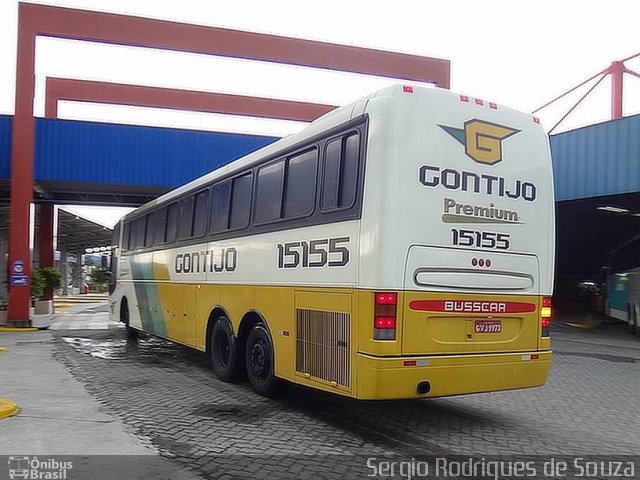 Empresa Gontijo de Transportes 15155 na cidade de Resende, Rio de Janeiro, Brasil, por Sergio Rodrigues de Souza. ID da foto: 3842859.