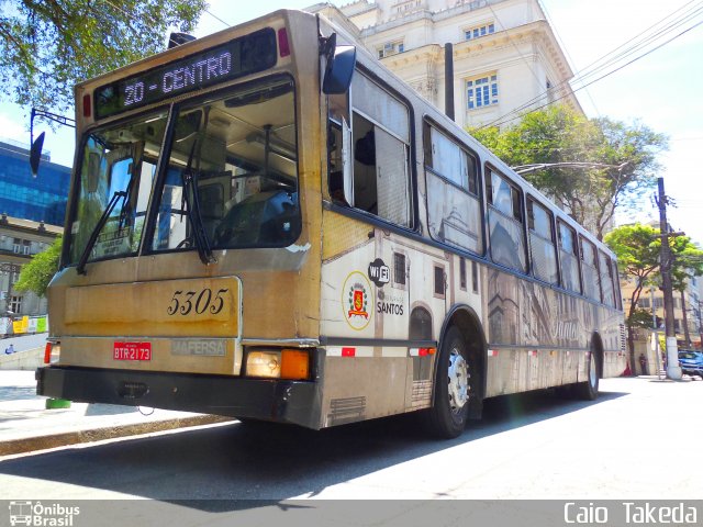 Viação Piracicabana Santos 5305 na cidade de Santos, São Paulo, Brasil, por Caio  Takeda. ID da foto: 3842911.