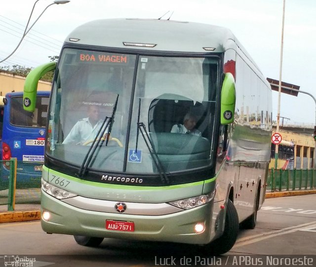 Viação Garcia 7667 na cidade de São José do Rio Preto, São Paulo, Brasil, por Luis de Ricado Brito. ID da foto: 3843139.