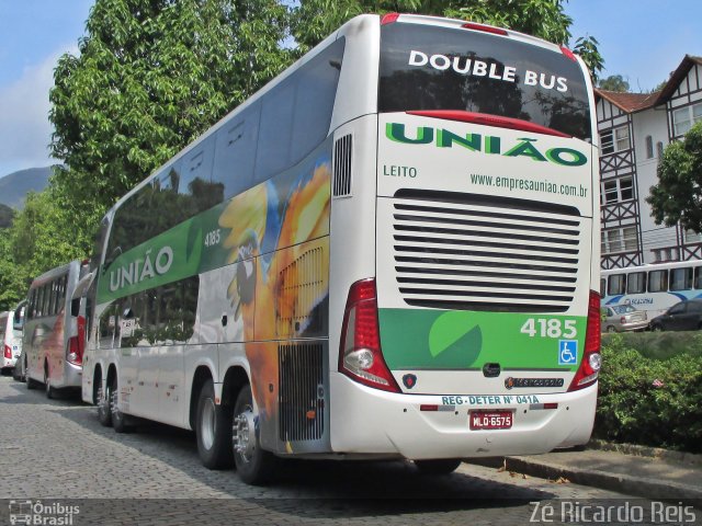 Empresa União de Transportes 4185 na cidade de Petrópolis, Rio de Janeiro, Brasil, por Zé Ricardo Reis. Número da foto: #3842371.