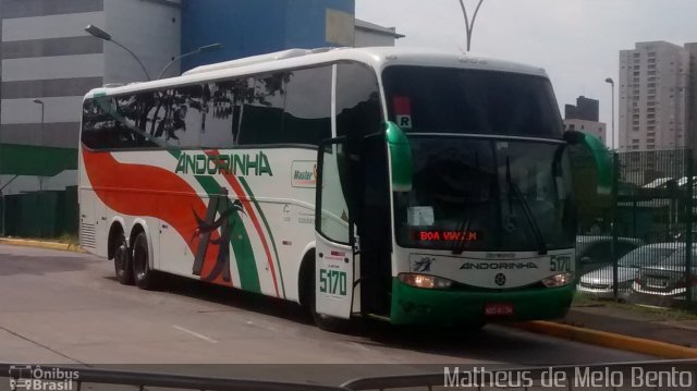 Empresa de Transportes Andorinha 5170 na cidade de São Paulo, São Paulo, Brasil, por Matheus de Melo Bento. ID da foto: 3843885.