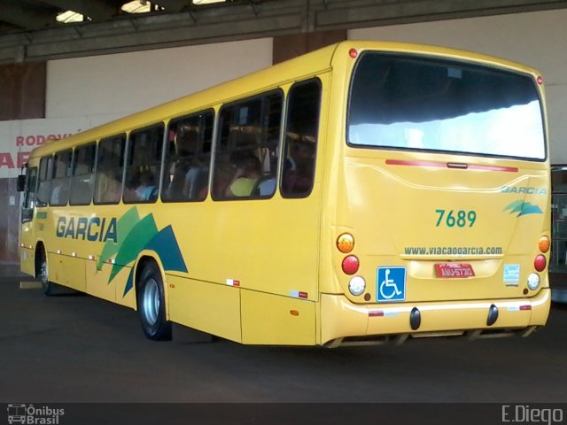 Viação Garcia 7689 na cidade de Apucarana, Paraná, Brasil, por Diego Lopes. Número da foto: #3844625.