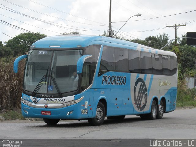 Auto Viação Progresso 6234 na cidade de Recife, Pernambuco, Brasil, por Luiz Carlos de Santana. Número da foto: #3845726.