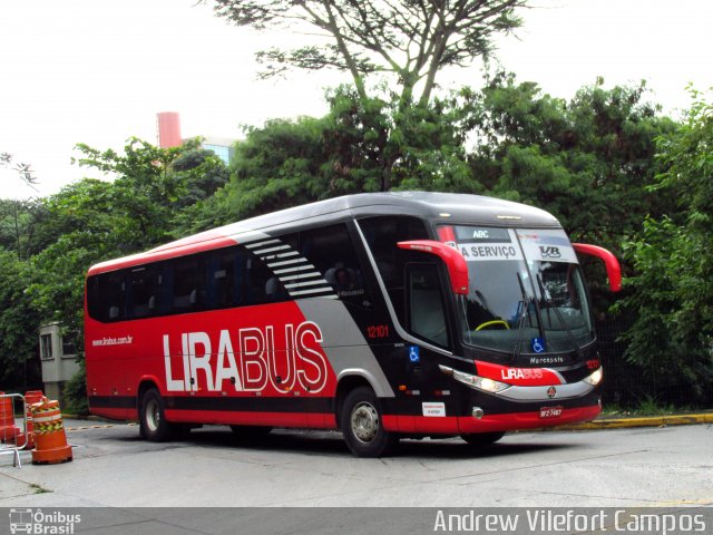 Lirabus 12101 na cidade de São Paulo, São Paulo, Brasil, por Andrew Campos. Número da foto: #3845288.