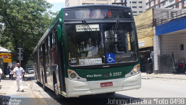 Via Sul Transportes Urbanos 5 2557 na cidade de São Paulo, São Paulo, Brasil, por Johnny Ferreira. ID da foto: 3845076.