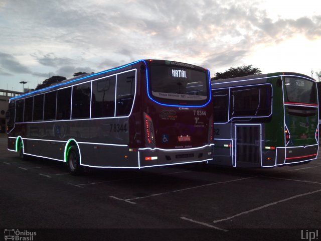 Transwolff Transportes e Turismo 7 8344 na cidade de São Paulo, São Paulo, Brasil, por Felipe Vitor Paixão Vieira. Número da foto: #3844745.