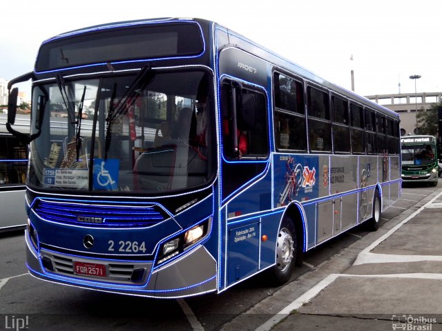 Sambaíba Transportes Urbanos 2 2264 na cidade de São Paulo, São Paulo, Brasil, por Felipe Vitor Paixão Vieira. ID da foto: 3844653.