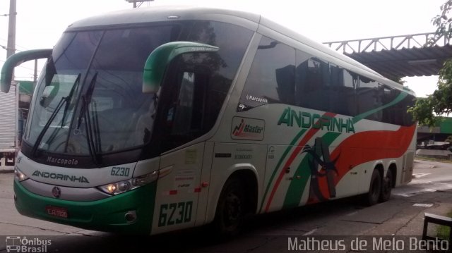 Empresa de Transportes Andorinha 6230 na cidade de São Paulo, São Paulo, Brasil, por Matheus de Melo Bento. Número da foto: #3847265.