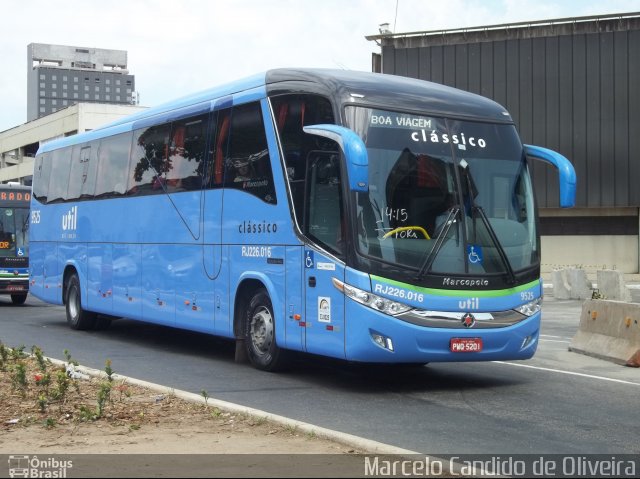 UTIL - União Transporte Interestadual de Luxo 9525 na cidade de Rio de Janeiro, Rio de Janeiro, Brasil, por Marcelo Candido de Oliveira. Número da foto: #3847643.