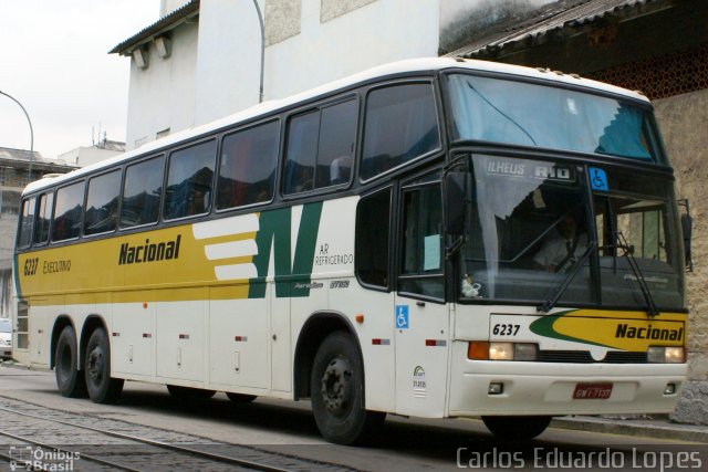 Viação Nacional 6237 na cidade de Rio de Janeiro, Rio de Janeiro, Brasil, por Carlos Eduardo Lopes. ID da foto: 3848206.