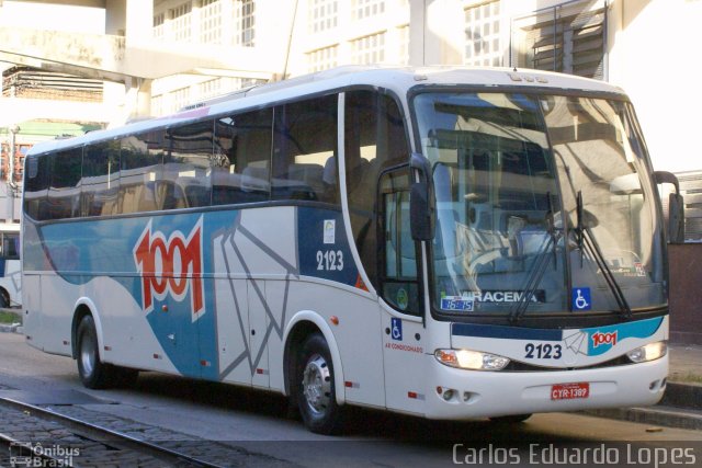 Auto Viação 1001 2123 na cidade de Rio de Janeiro, Rio de Janeiro, Brasil, por Carlos Eduardo Lopes. ID da foto: 3848175.