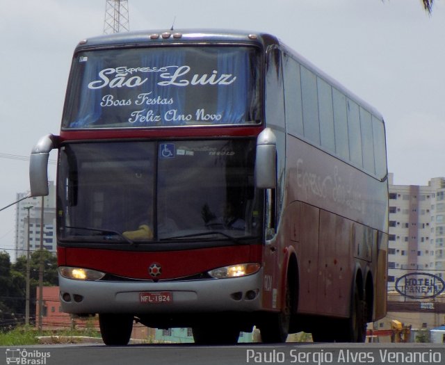 Expresso São Luiz 7120 na cidade de Cuiabá, Mato Grosso, Brasil, por Paulo Sergio Alves Venancio. Número da foto: #3847562.