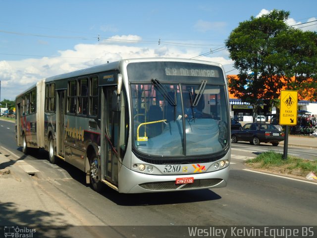 Viação Avante 5280 na cidade de Itu, São Paulo, Brasil, por Weslley Kelvin Batista. Número da foto: #3848213.
