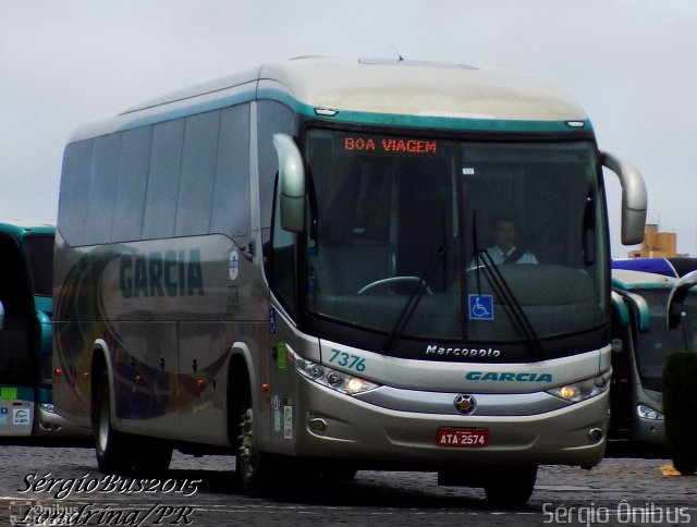 Viação Garcia 7376 na cidade de Londrina, Paraná, Brasil, por Sérgio de Sousa Elias. Número da foto: #3846685.